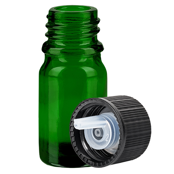 5ml druppelflesje 1mm zwart STD GreenLine UT18/5 5ml druppelflesje 1mm zwart STD GreenLine UT18/5