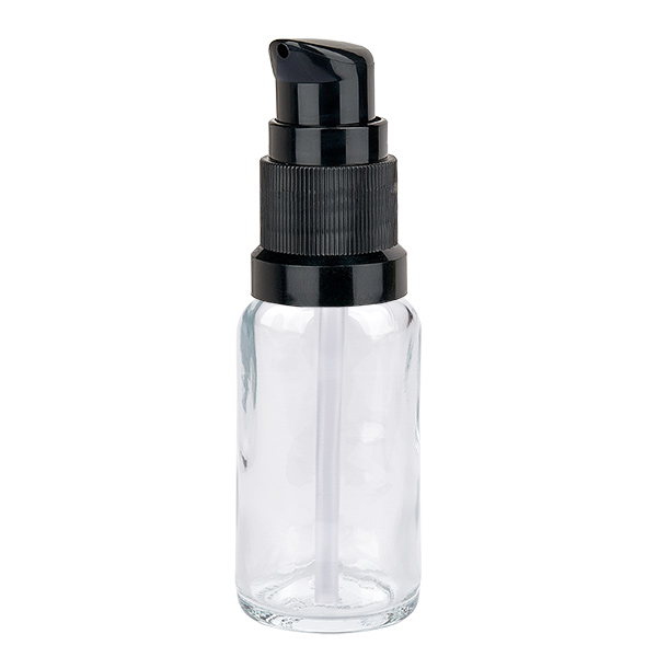 20ml pompflacon zwart STD ClearLine UT18/20 20ml pompflacon zwart STD ClearLine UT18/20