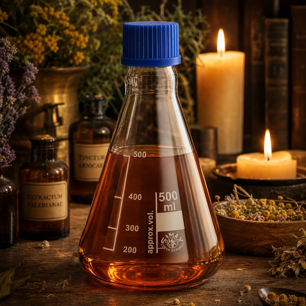 Professionele erlenmeyer 500ml ideaal voor destillatie en synthese