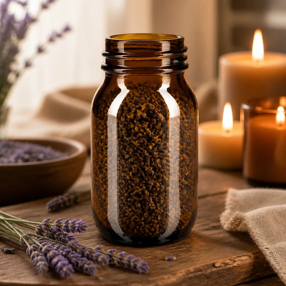 Apothekersfles 100ml van UV-beschermend amberglas voor lichtgevoelige stoffen