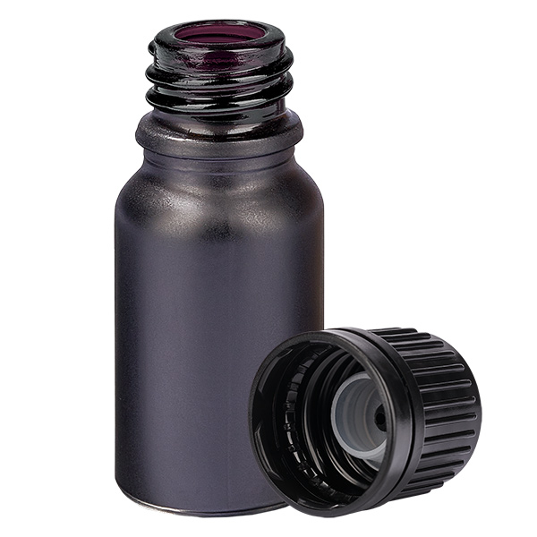10ml (bol) flesje 3mm GR s. OV ZwartL. UT18/10 10ml (bol) flesje 3mm GR s. OV ZwartL. UT18/10