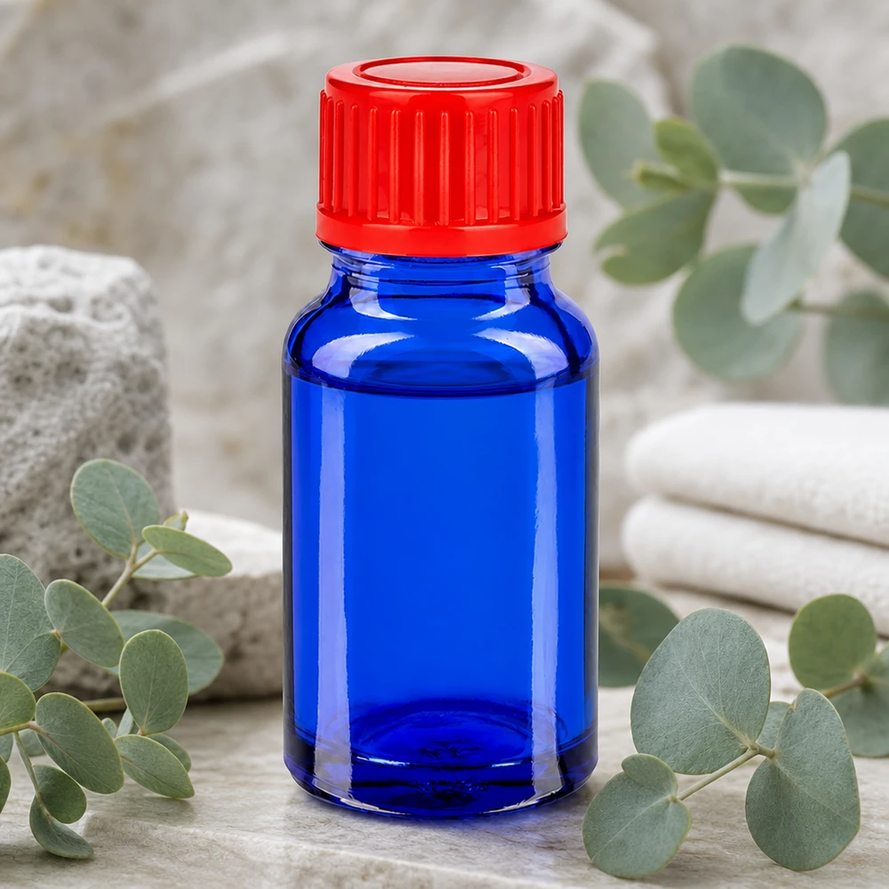 10ml fles 11mm SV rood STD BlueLine UT18/10 Medische glazen fles van 10 ml met standaard schroefdraad voor laboratoriummonsters en farmaceutische preparaten