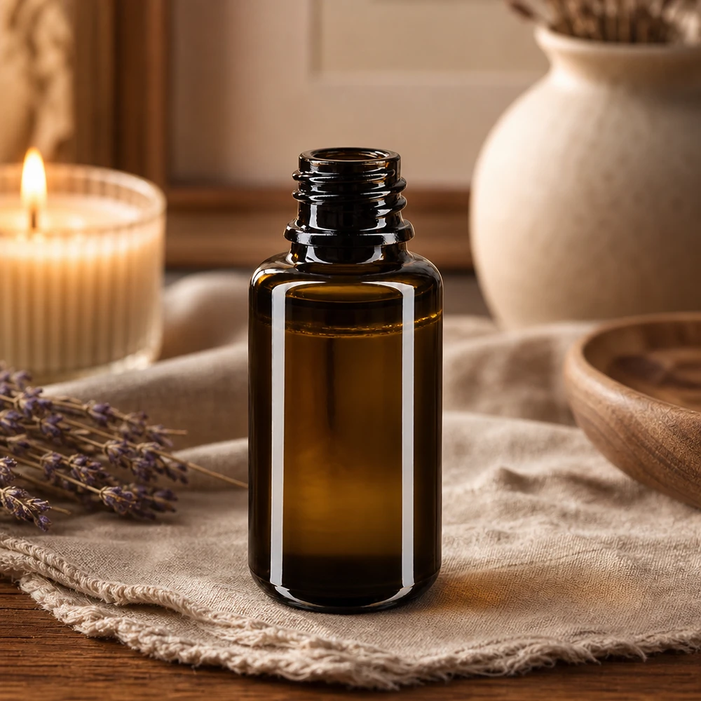 Violetglas fles 20ml DIN 18 (Mironglas) Hoogwaardige druppelflacon van Miron violet glas voor professionele cosmeticaproductie