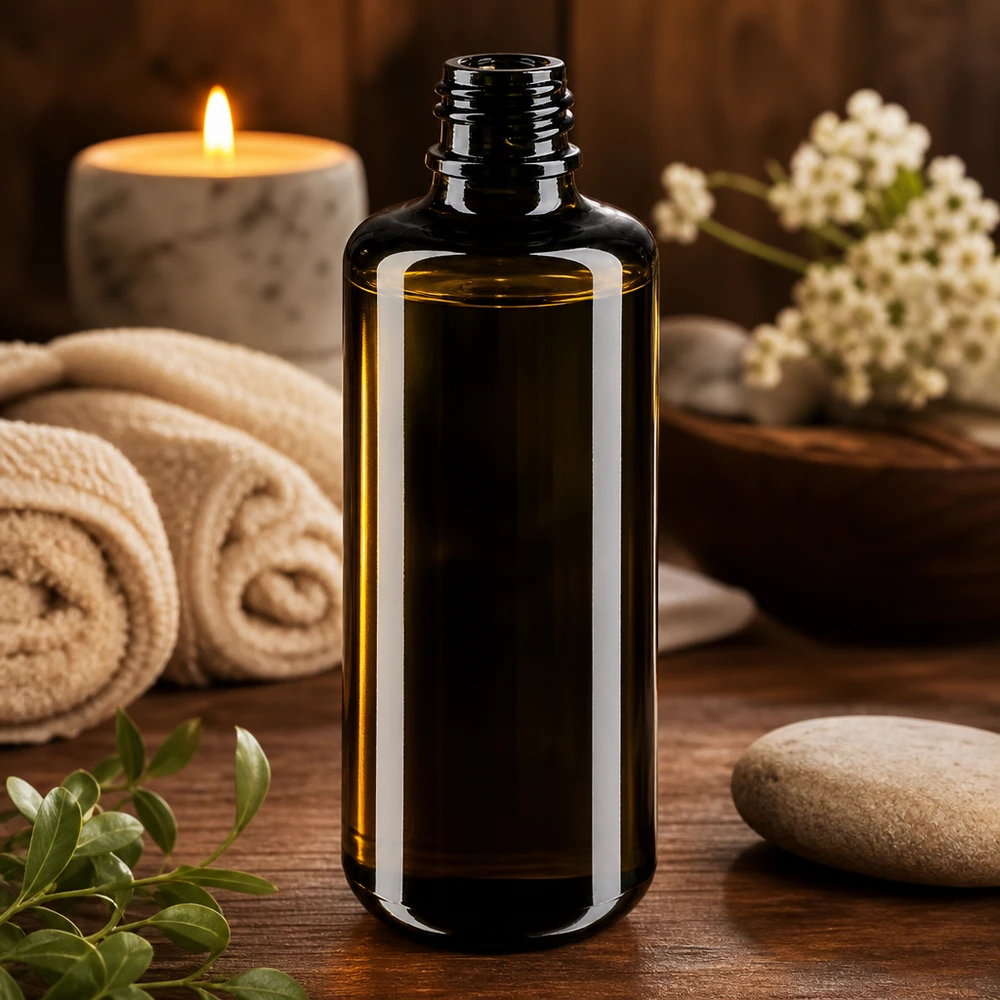 Premium Miron violet glazen druppelfles Orion 100ml met mat oppervlak voor een elegante look