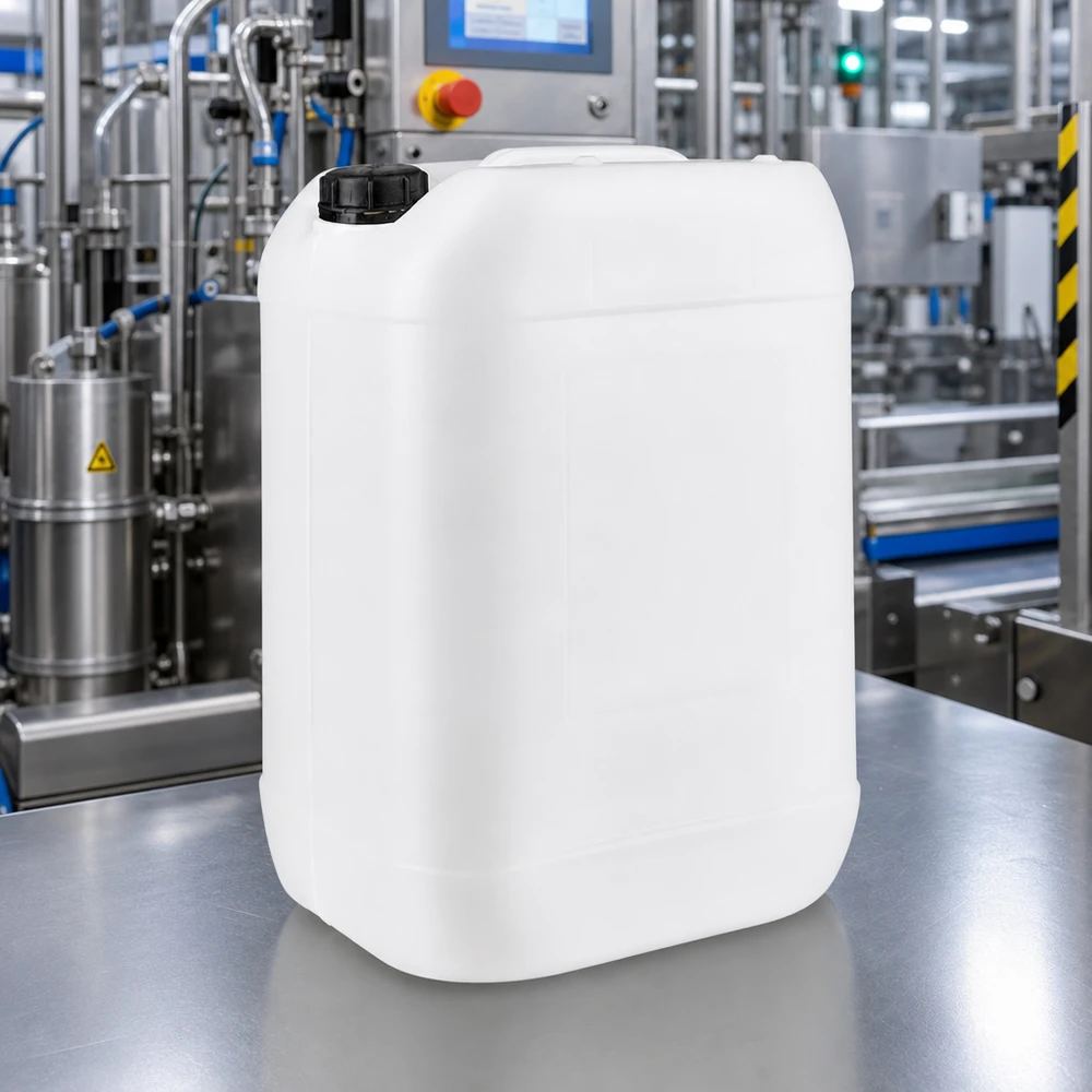 25l jerrycan, UN-toelating, met schroefsluiting Stevige jerrycan van 25 liter met lekvrije schroefdop voor industrieel gebruik