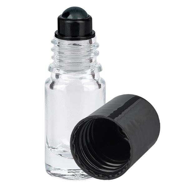 Glas deostick fles helder 5ml, lege deo roller (Roll On) Glas deostick fles helder 5ml, lege deo roller (Roll On)