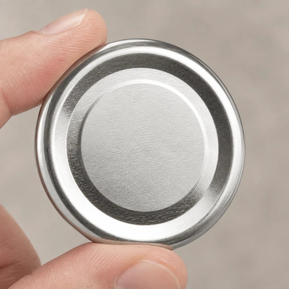 Binnenaanzicht 48 mm TO48 UNiTWIST BasicSeal-deksel, zilver, met afdichtingsring