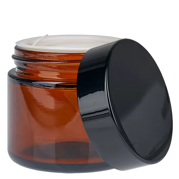 Glazen pot 60ml bruin met deksel UNiTWIST