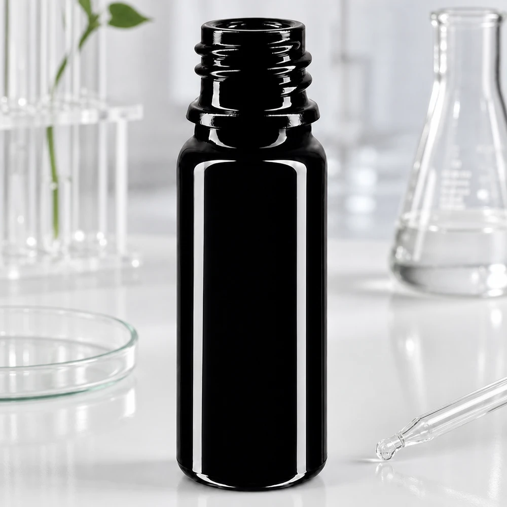 Violet glazen flesje 10ml DIN 18 beschermt ingrediënten tegen schadelijk licht