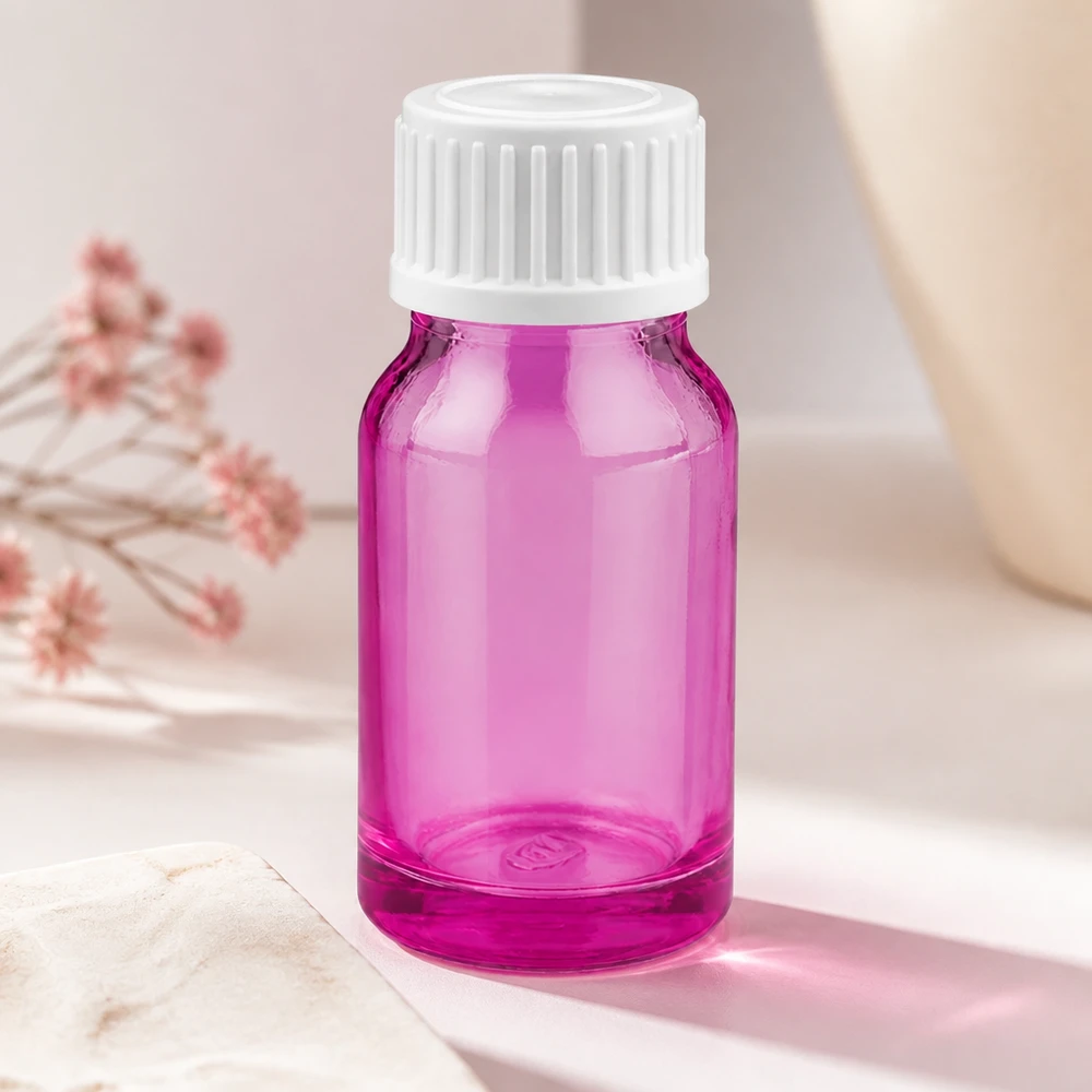 10ml druppelfles 0.9mm wit standaard PurpleLine. UT18/10 Professioneel 10ml druppelflesje in paars met witte dop voor laboratorium- en medische toepassingen