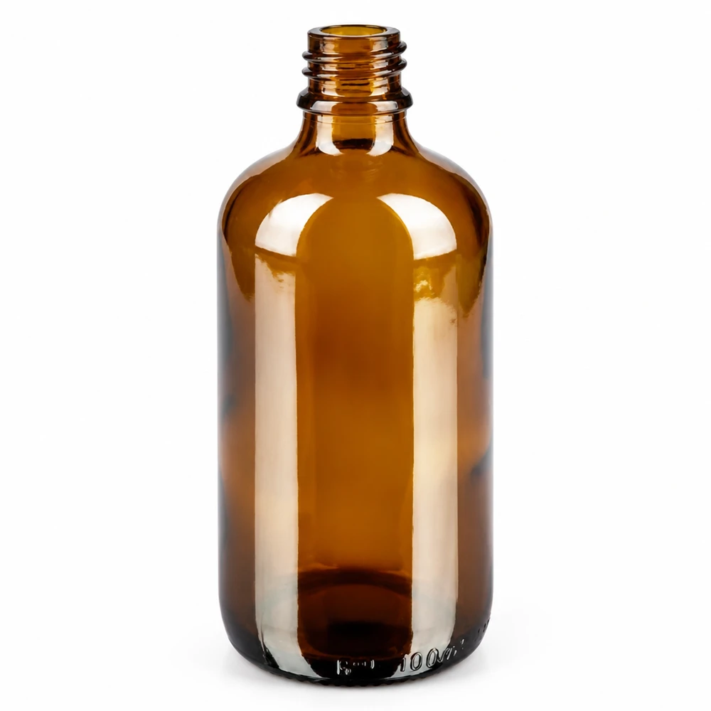 100ml fles 11mm SV wit STD BrownLine UT18/100 Handig bruin 100ml flesje van stevig glas voor farmaceutische en cosmetische toepassingen