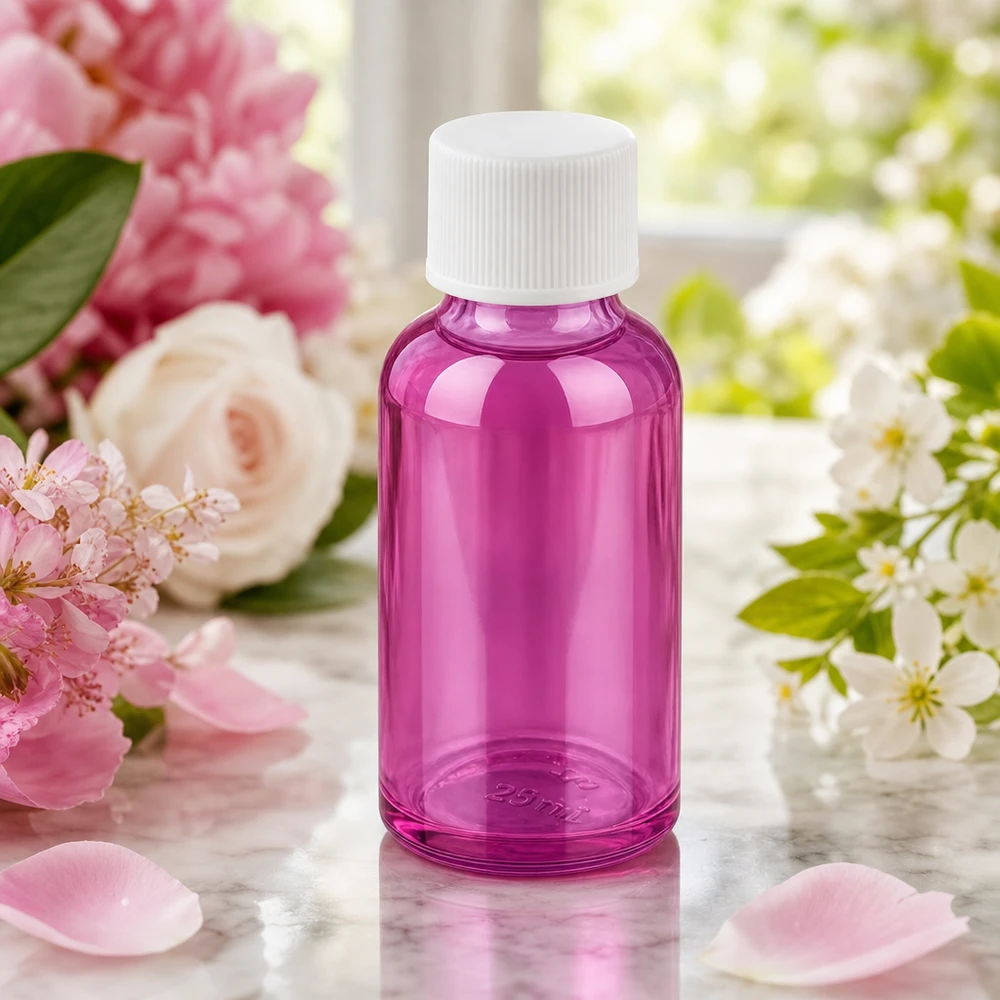 30ml fles 11mm schroefdop wit standaard PurpleLine UT18/30 Robuuste 30 ml violette glazen fles met gestandaardiseerde 11 mm dop voor laboratoriumgebruik