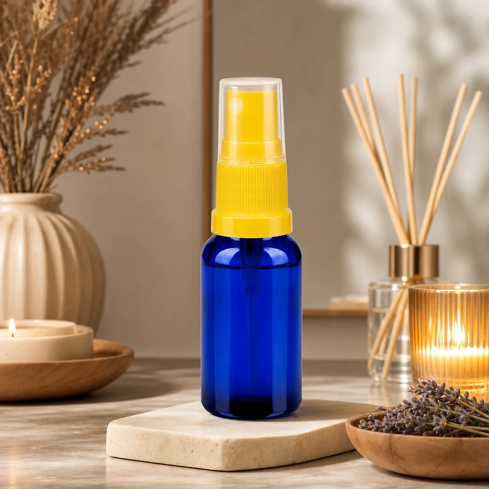 20 ml hoogwaardige spuitfles van UV-beschermend glas BlueLine UT18/20 geel