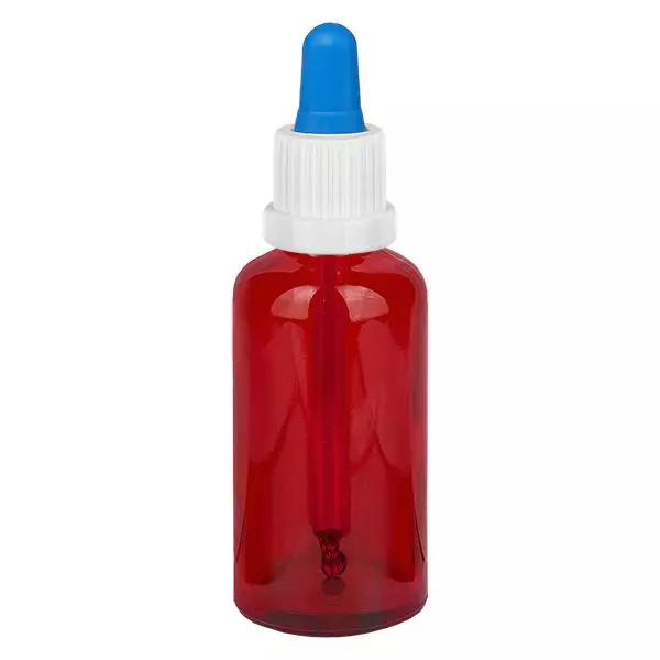 50ml pipetfles wit/blauw OV RedLine UT18/50 50ml pipetfles wit/blauw OV RedLine UT18/50