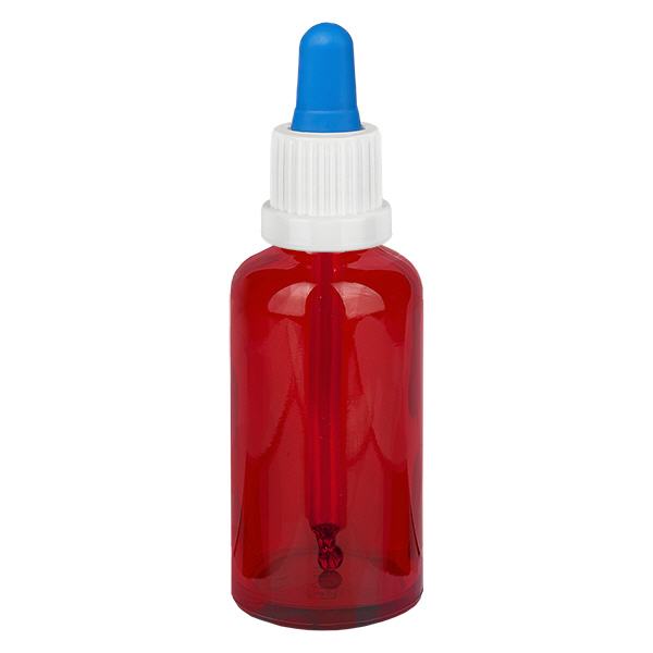 50ml pipetfles wit/blauw OV RedLine UT18/50