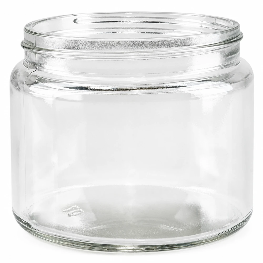 Zalfpot 250ml helder zonder deksel Glazen pot leeg voor zalven crèmes cosmetische producten
