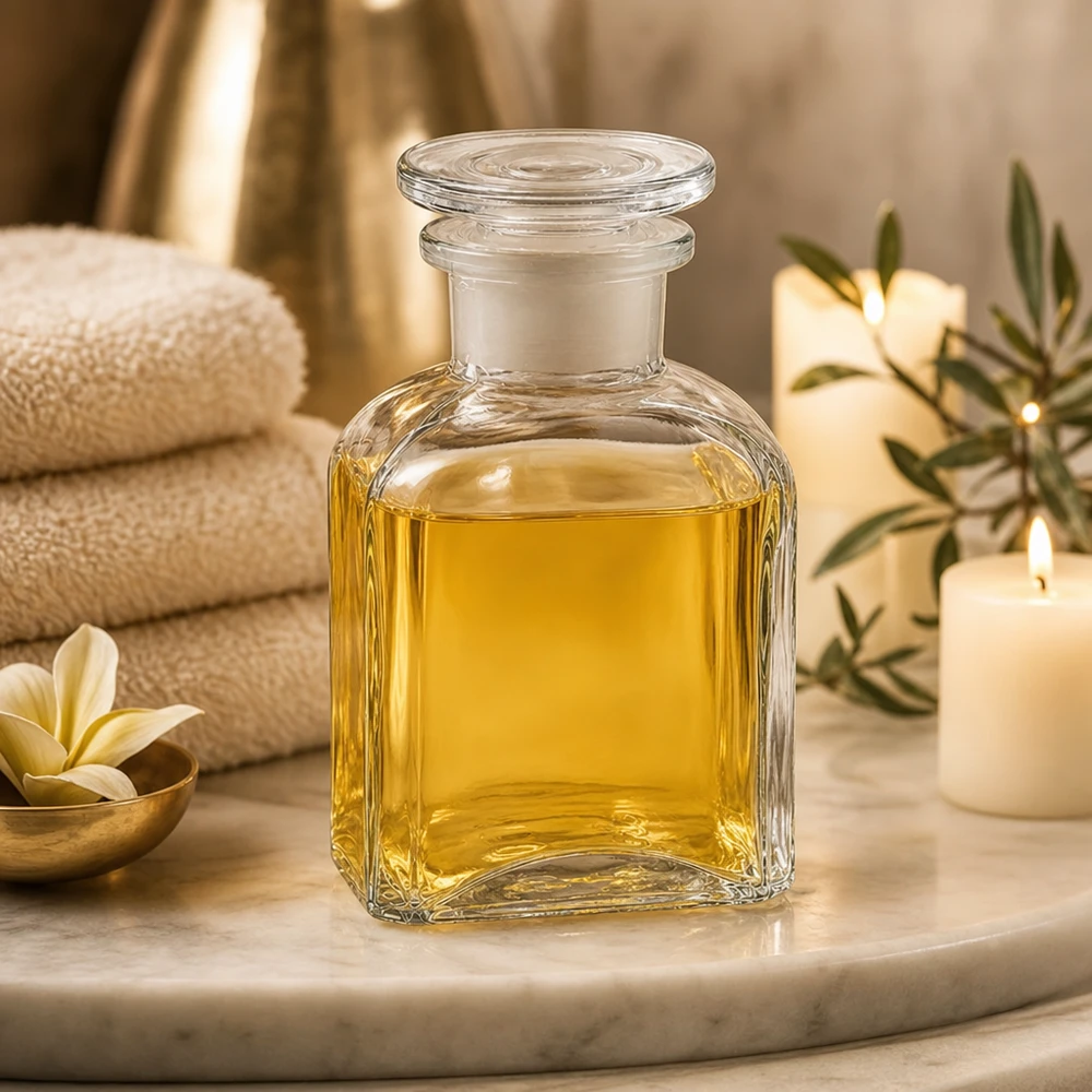 Doorzichtige fles met brede hals, 150 ml, vierkant, met dop, voor natuurlijke schoonheidsverzorging