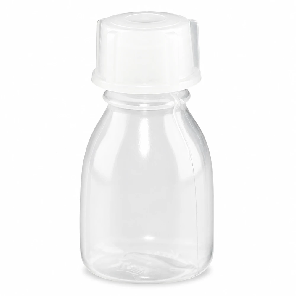 Nauwe hals laboratoriumfles 10ml met schroefsluiting Doorzichtige mini-schroeffles van 10 ml met smalle hals, ideaal voor chemische laboratoriummonsters