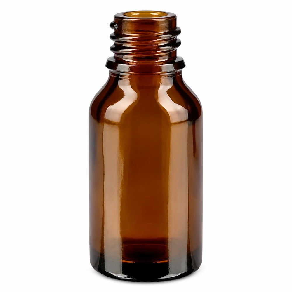 30ml druppelfles 1mm zwart STD BrownLine UT18/30 30ml BrownLine glazen fles met zwarte dop, ideaal voor cosmetica en farmaceutica