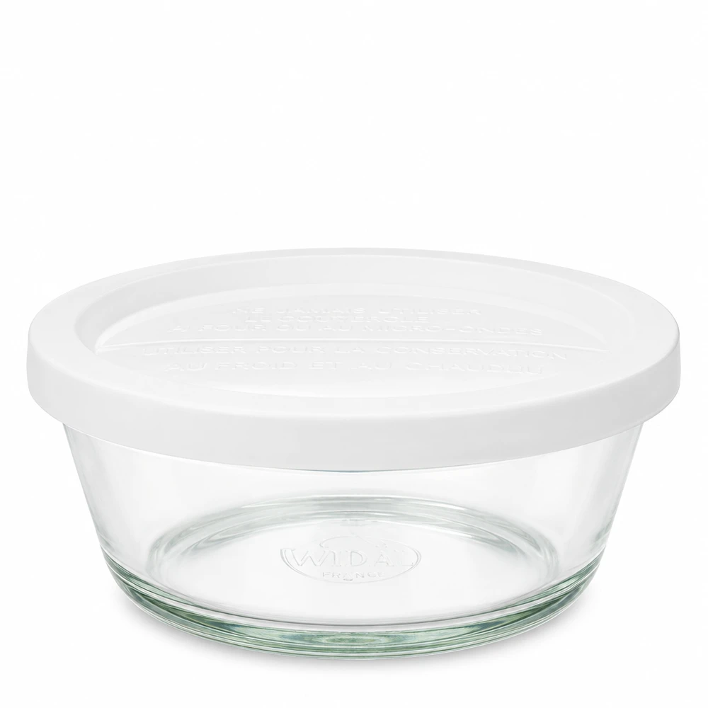 300ml gourmetglas met vershouddeksel WECK RR120 300ml WECK gourmetpot RR120 met wit deksel van transparant glas voor opslag