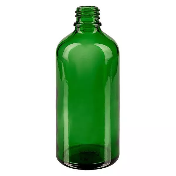 Groene glazen fles 100ml Groene glazen fles 100ml