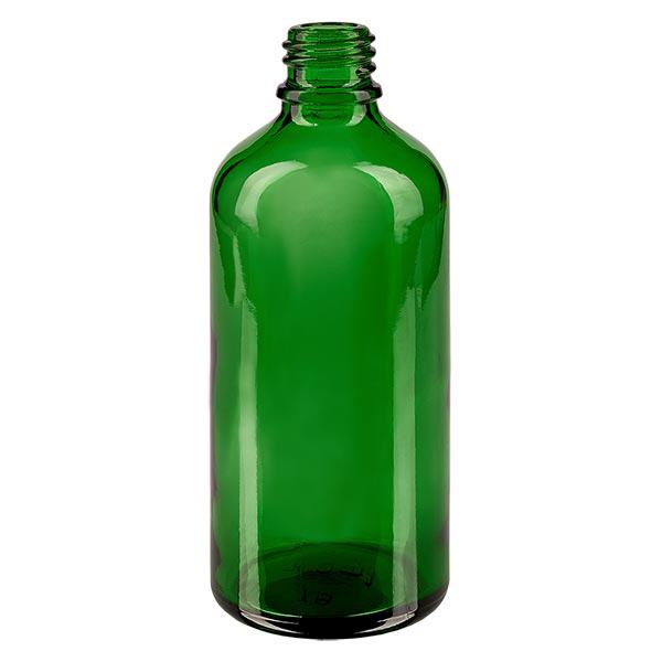 Groene glazen fles 100ml Groene glazen fles 100ml