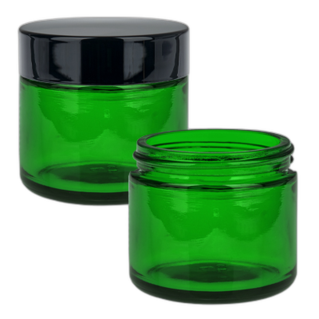 Glazen pot groen