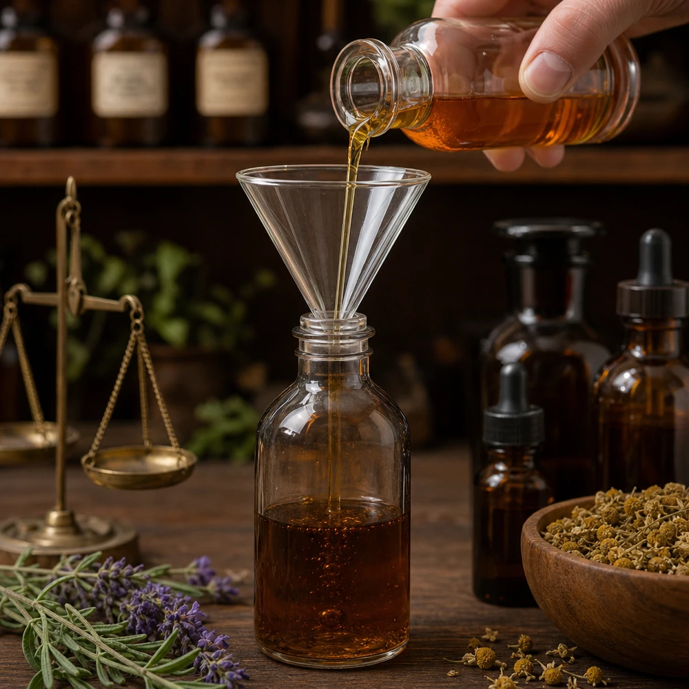 Precisietrechter van hoogwaardig borosilicaatglas 85 mm voor professionele laboratoriumtoepassingen