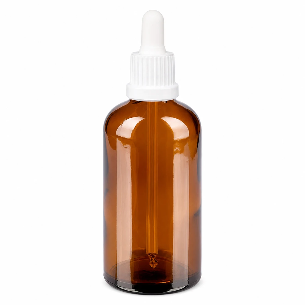 Laboratoriumkwaliteit pipetfles 100ml bruin - ideaal voor cosmetica en farmaceutische toepassingen