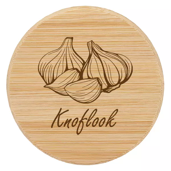 Houten deksel "Knoflook" voor WECK RR60 Houten deksel "Knoflook" voor WECK RR60