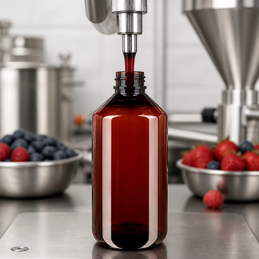 PET-fles van 750 ml van bruin kunststof met UV-bescherming voor gevoelige vloeistoffen