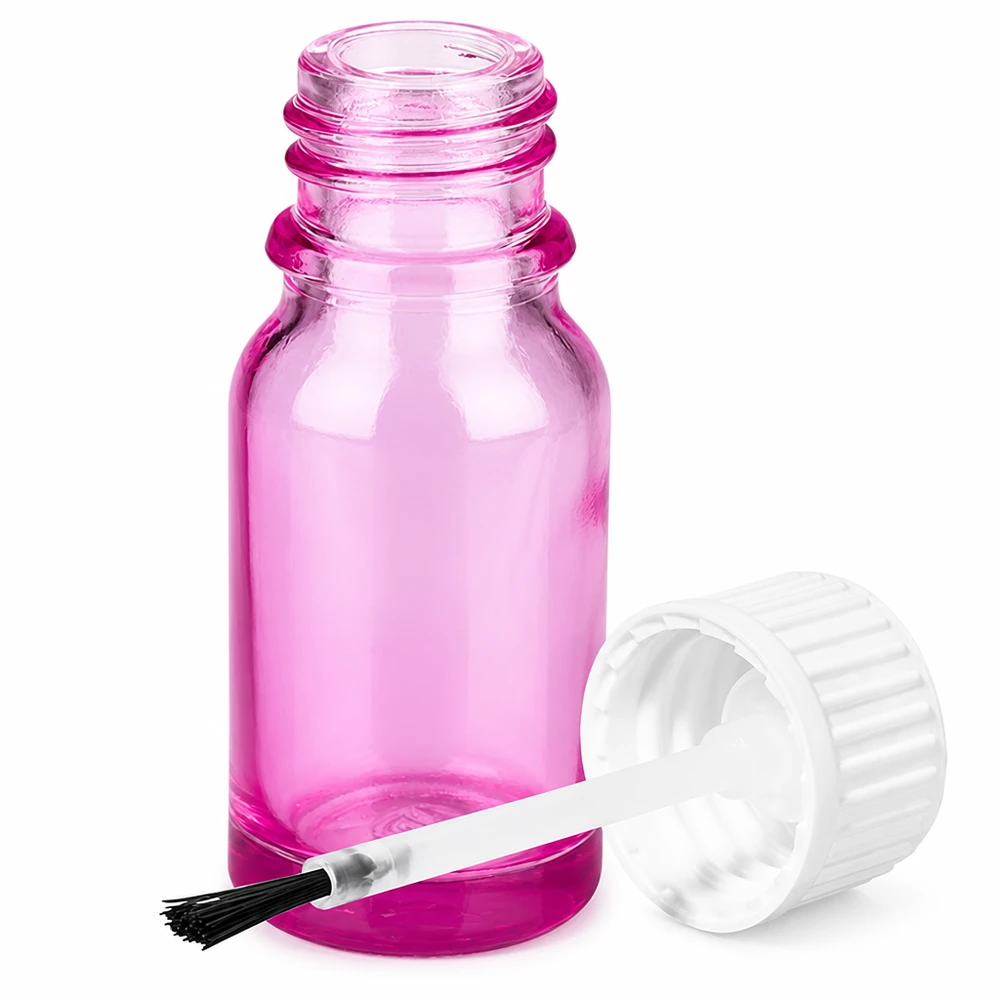 STD PurpleLine glazen fles 10ml met borstelkop voor professionele toepassingen UT18/10
