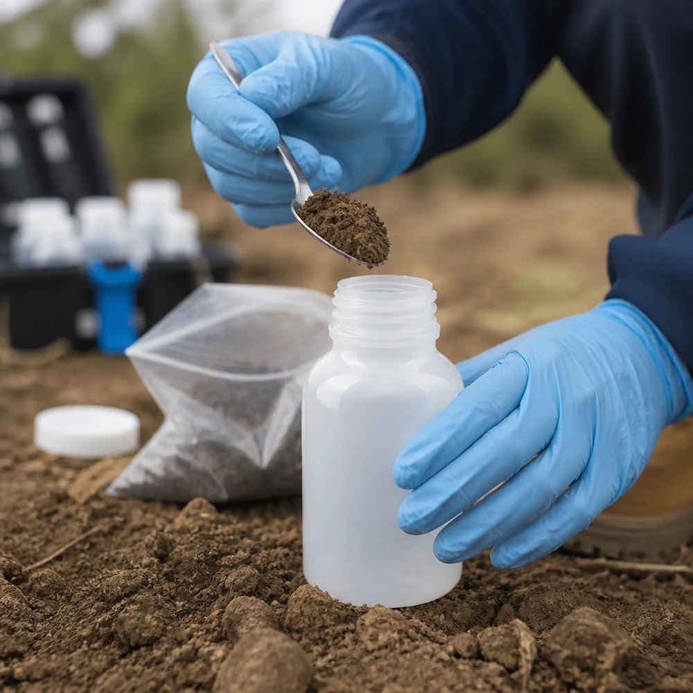 Wijde hals laboratoriumfles 100ml zonder sluiting Geowetenschappelijke bemonstering met 100 ml-flessen met wijde hals van voedselveilige kunststof