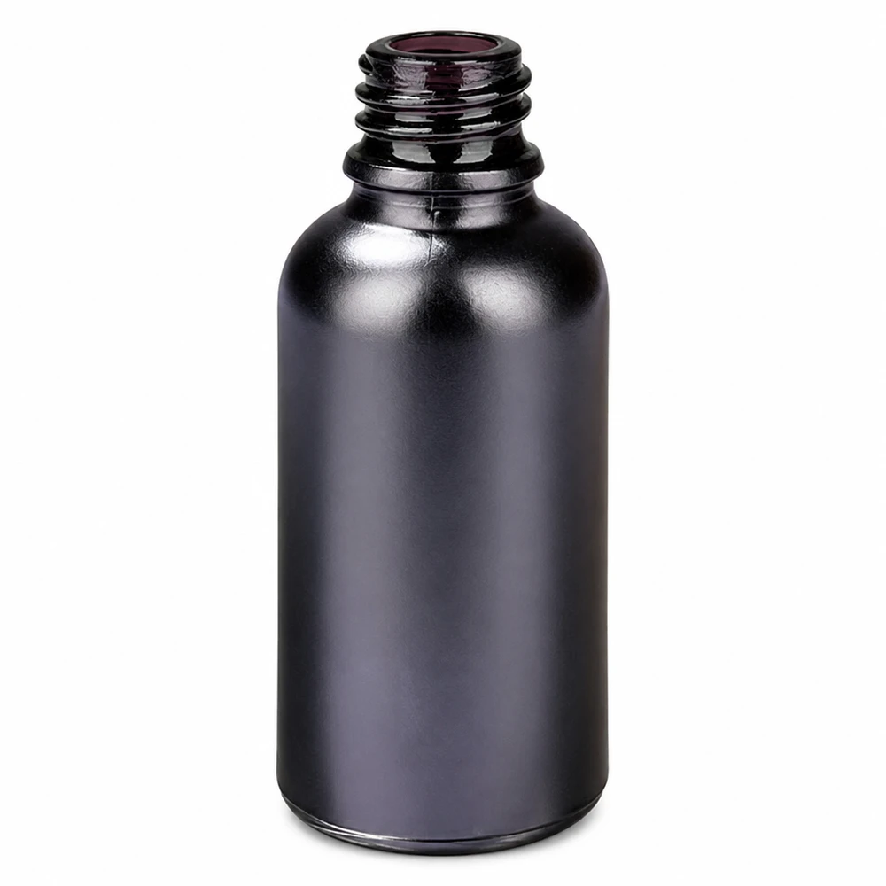 Cilindrische 30ml apothekersfles BlackLine met slanke vorm en professionele UNiTWIST schroefdraad