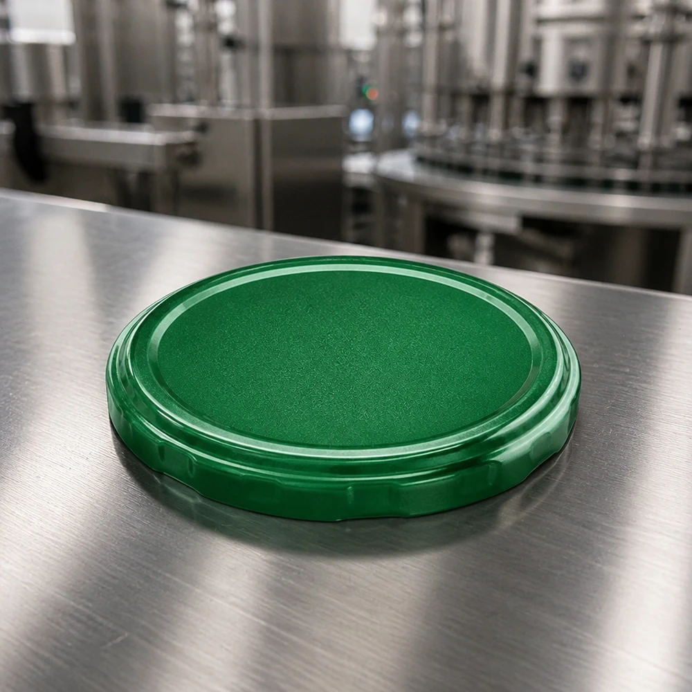 82mm BasicSeal deksel groen (TO82) UNiTWIST Twist-Off-sluiting 82 mm in groen voor conservenpotten BasicSeal UNiTWIST TO82