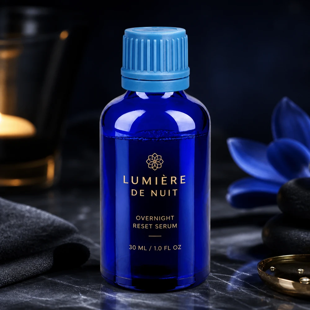 50ml flacon 11mm SV blauw OV BlueLine UT18/50 Dikwandige glazen fles van 50 ml in kobaltblauw met robuust ontwerp voor het veilig bewaren van het product