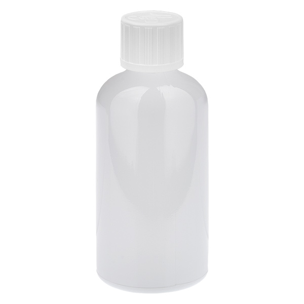 100 ml fles 11 mm schroefdop wit standaard kinderveilig WhiteLine UT18/100
