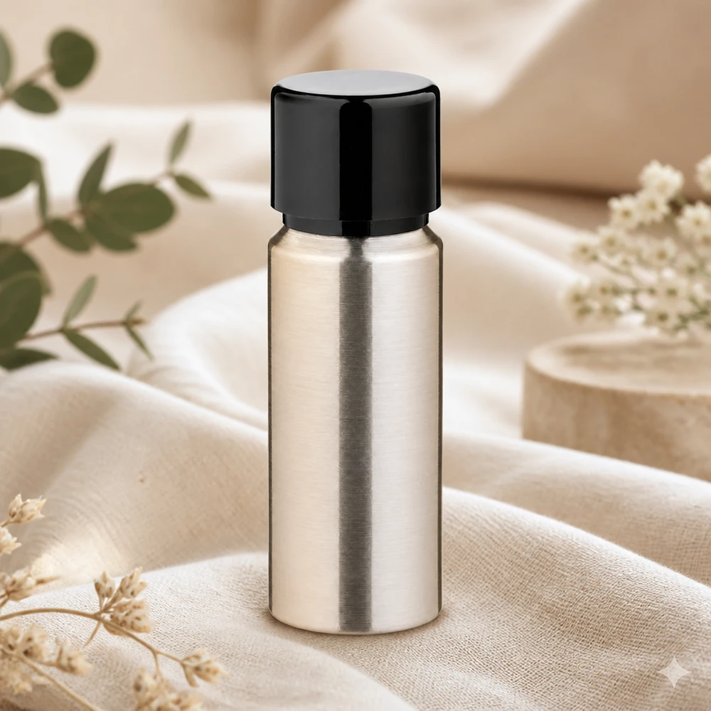 Lichtgewicht aluminium flesje van 20 ml met compact ontwerp, perfect voor op reis en mobiele toepassingen