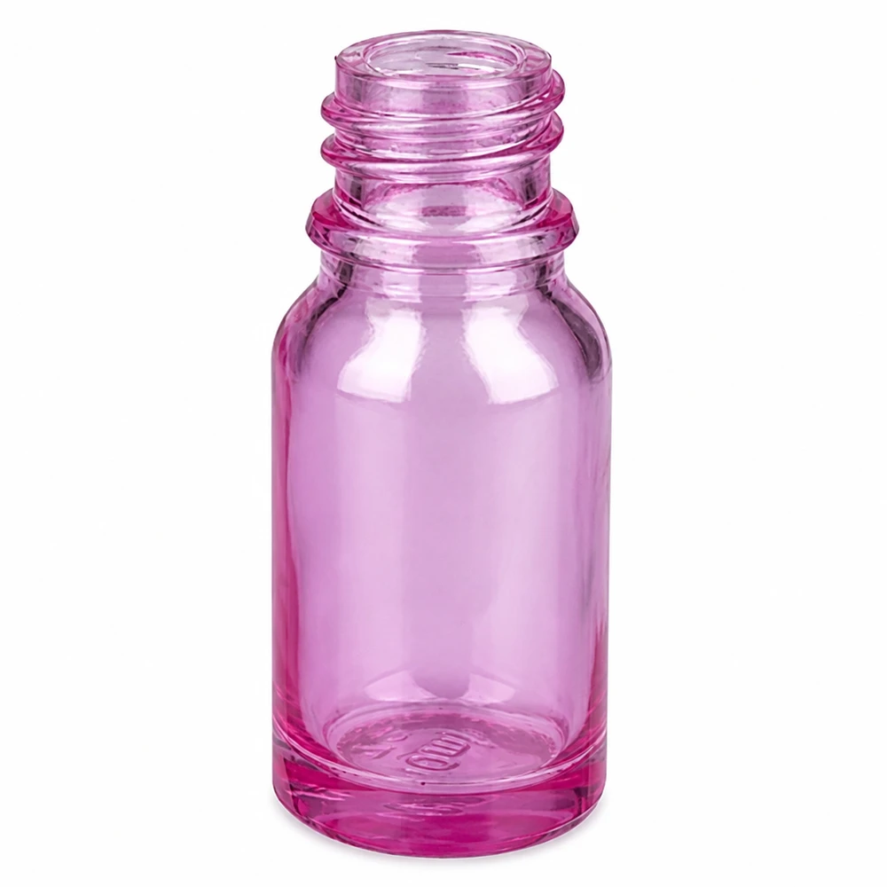 10ml spuitfles wit/transparant Standaard PurpleLine UT18/10 Precies doseerbaar flesje van 10 ml in transparant paars voor schoonheidstoepassingen