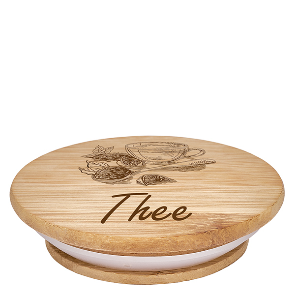 Houten dekselset "Roggemeel" met WECK pot 1550ml Houten dekselset "Roggemeel" met WECK pot 1550ml