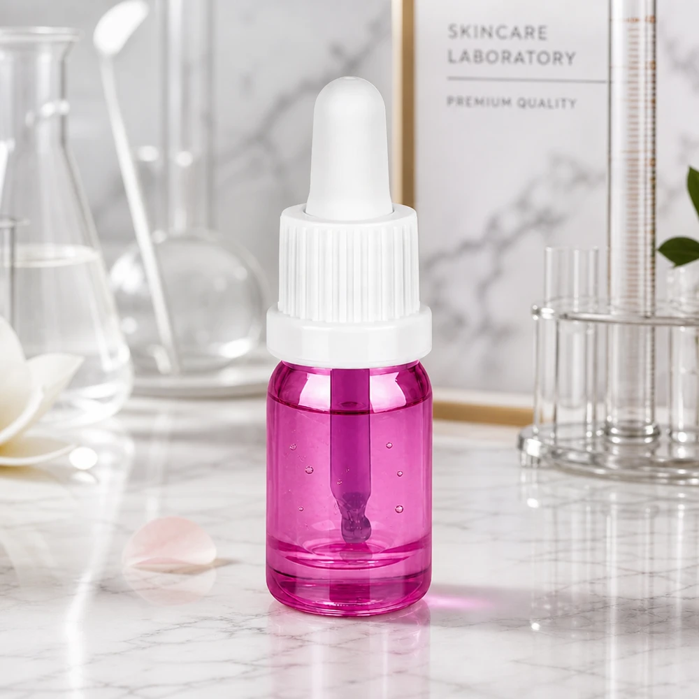 5ml pipetfles wit originaliteit schroefdop PurpleLine UT18/5 Compact glazen flesje 5ml PurpleLine met doseerpipet ideaal voor concentraten en extracten