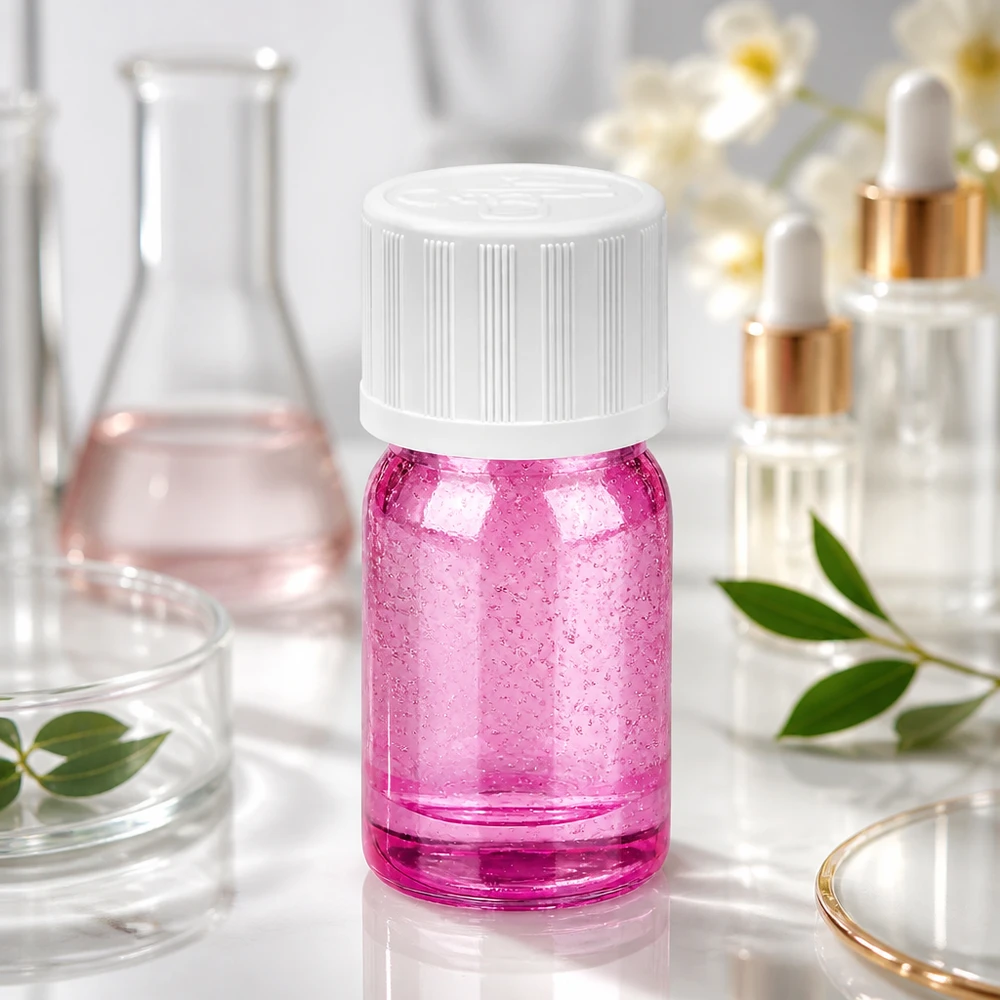 Compact 5ml druppelflesje violet transparant ideaal voor reisverpakkingen cosmetische oliën