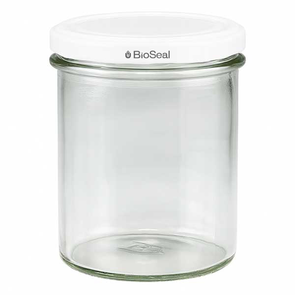 350ml bekers met BioSeal deksel wit UNiTWIST