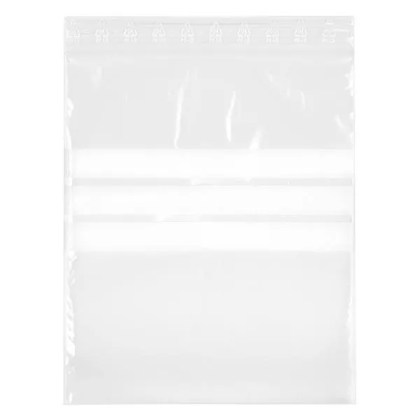 100 PolyZip-zakken 40x60mm met etiket dikte: 50 mµ 100 PolyZip-zakken 40x60mm met etiket dikte: 50 mµ