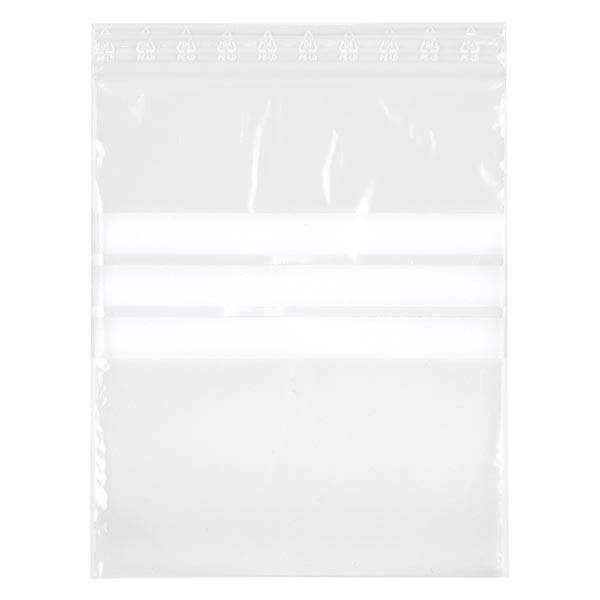 100 PolyZip-zakken 40x60mm met etiket dikte: 50 mµ 100 PolyZip-zakken 40x60mm met etiket dikte: 50 mµ