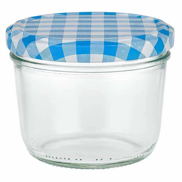 230ml bekers met BasicSeal deksel blauw UNiTWIST