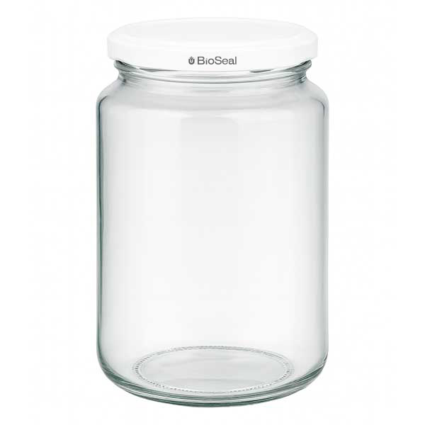 382ml rond glas met BioSeal deksel wit UNiTWIST