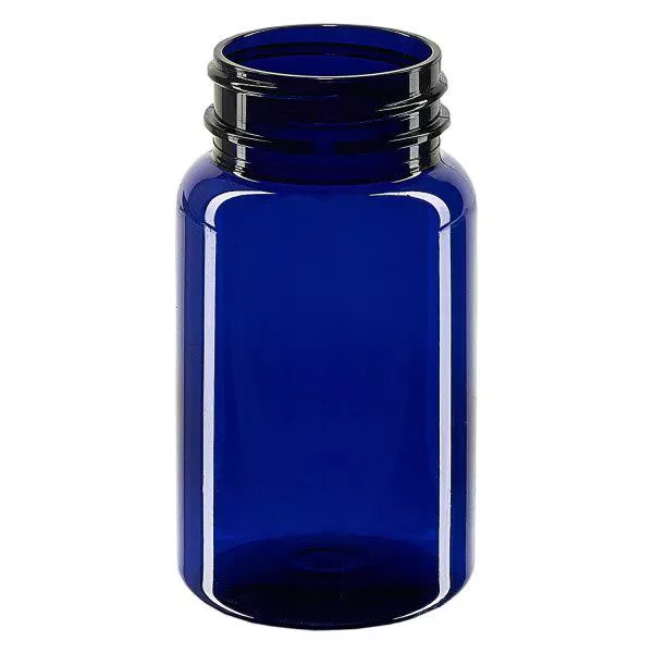Petpacker 100 ml kobaltblauw opening 38 mm zonder deksel