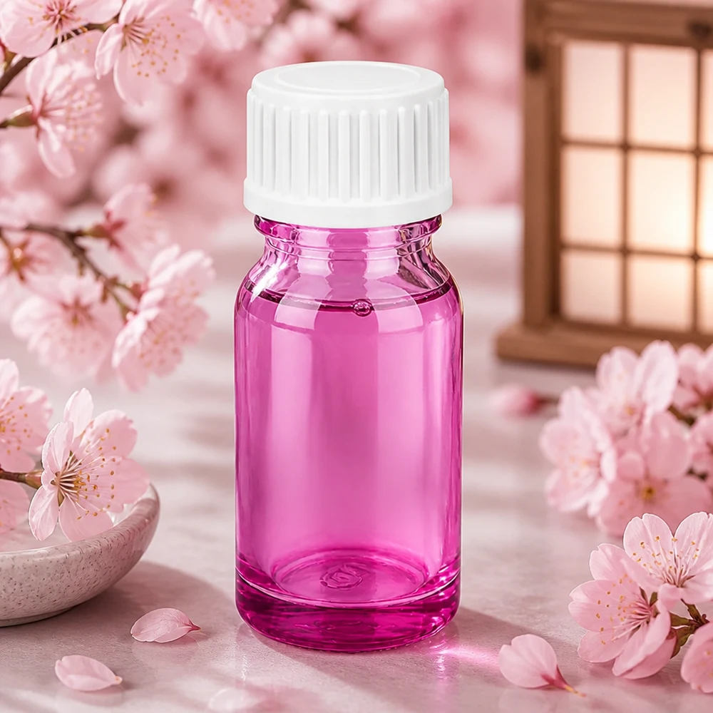 Robuust glazen flesje van 10 ml in paars, ideaal voor het bewaren van serums en concentraten