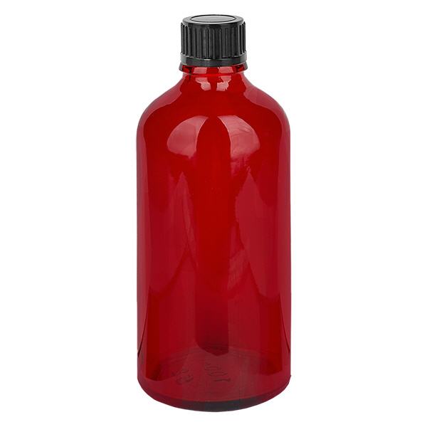 100ml fles 11mm SV zwart STD RedLine UT18/100 100ml fles 11mm SV zwart STD RedLine UT18/100